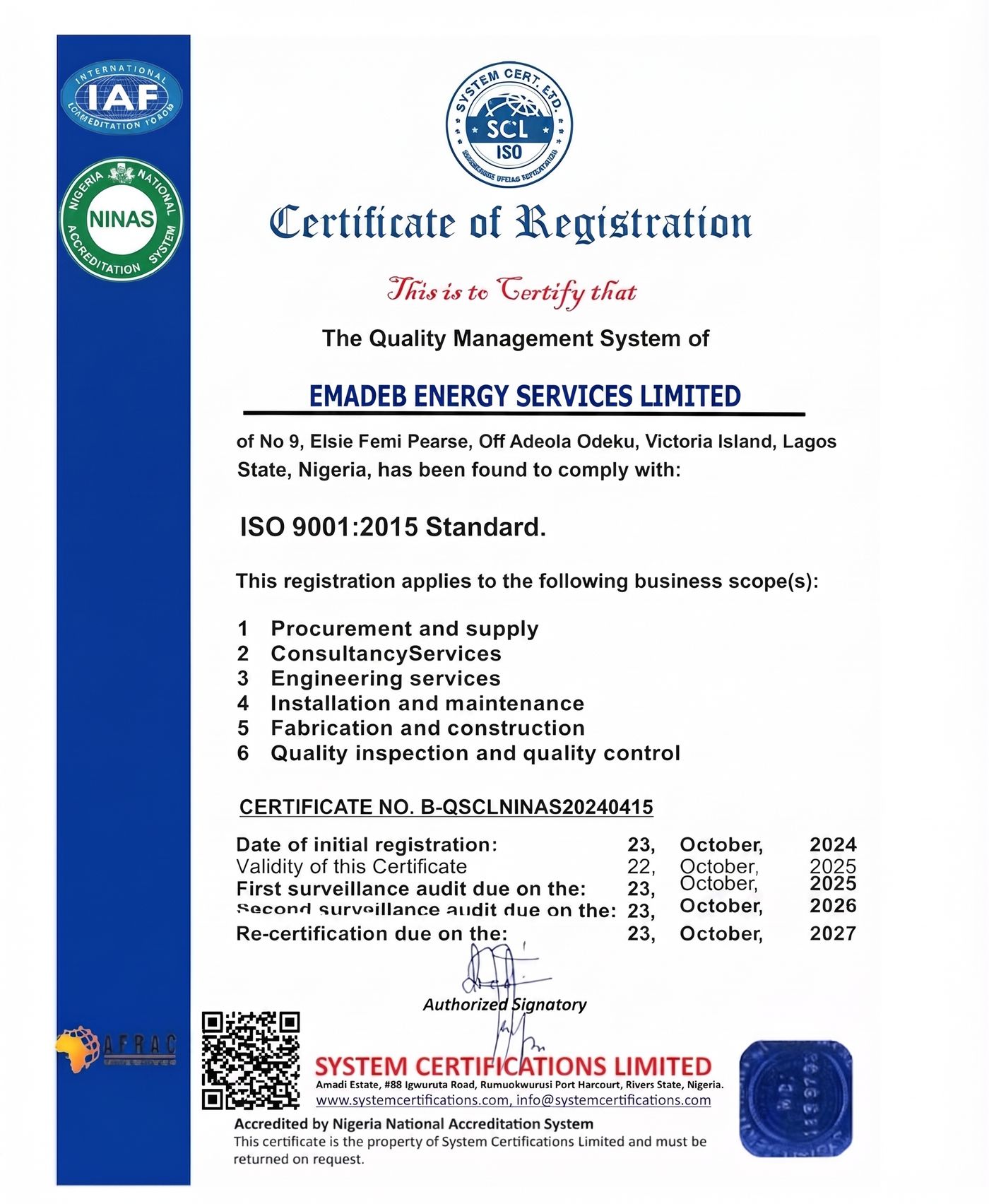 ISO 9001:2015